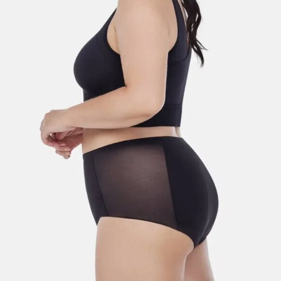 L-3XL Plus Size Womens Seamless Comfortable Smooth Underwear Tummy Soft Briefs - Picture 3 of 5